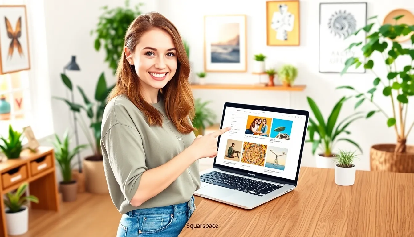 squarespace free website